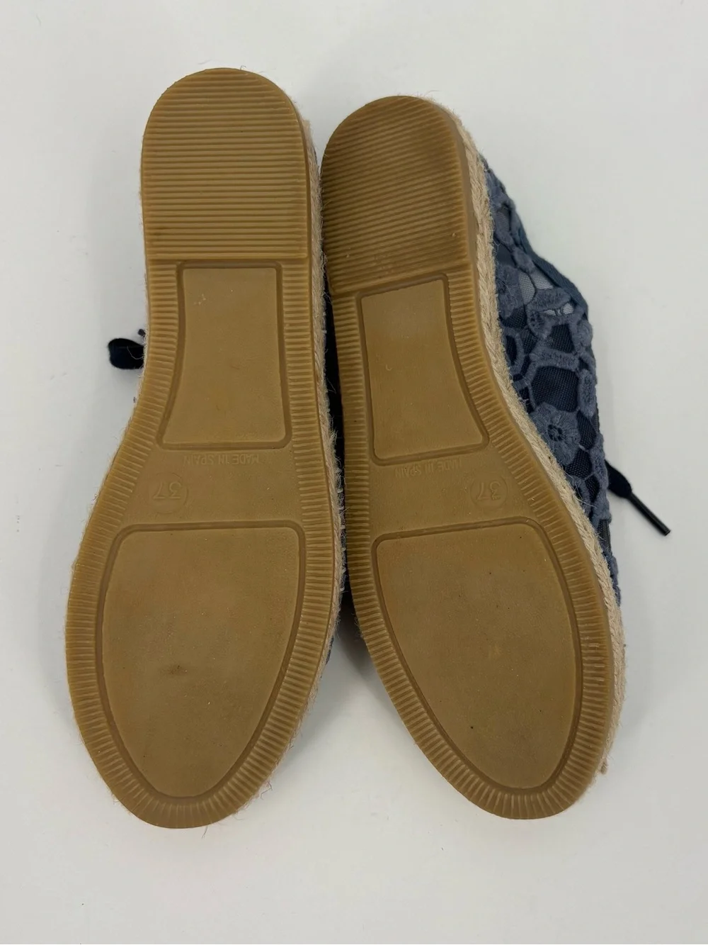 Toni Pons Far Espadrille Lace Sneaker in Blue Women’s Size 37 / 6.5